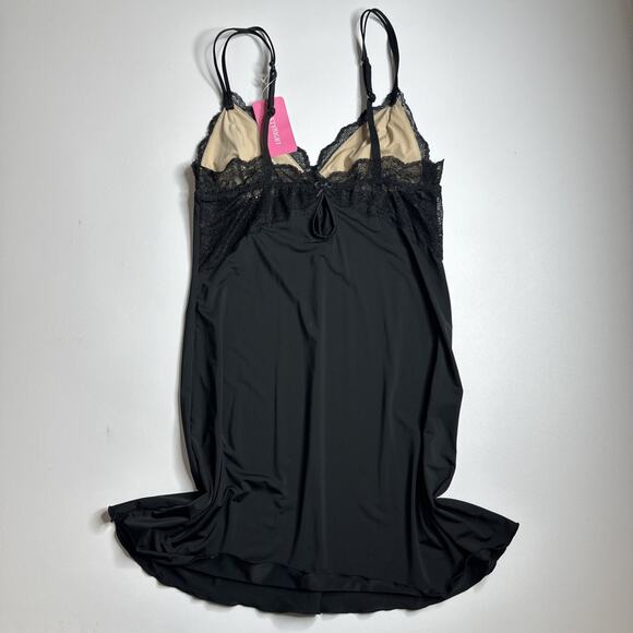 NEW 6ixty8ight Black Lace Cami Slip Dress S Coquette Goth Y2K Lingeriecore - Picture 4 of 11